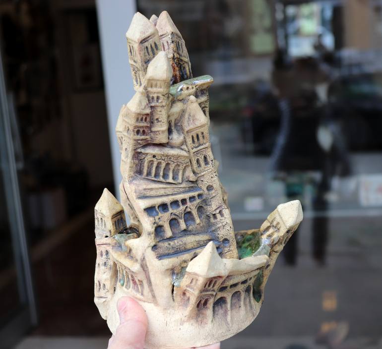 Original Art Deco Fantasy Sculpture by Sonja Bikic