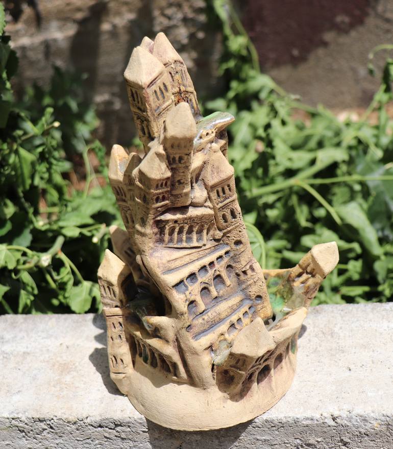 Original Art Deco Fantasy Sculpture by Sonja Bikic