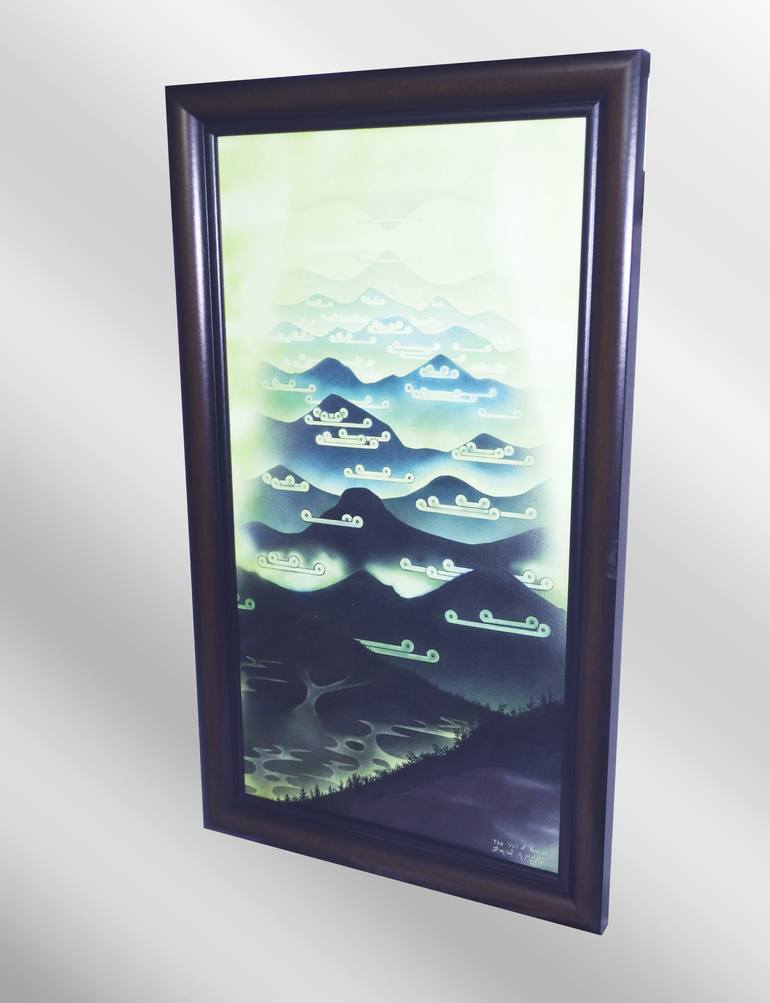 Original Art Deco Nature Drawing by Daniel Meister