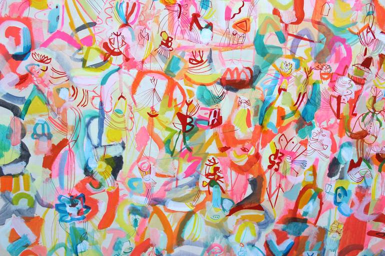 Original Abstract Landscape Painting by Sarah Giannobile