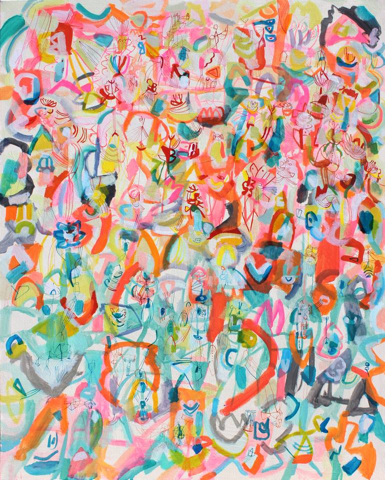 Original Abstract Landscape Painting by Sarah Giannobile