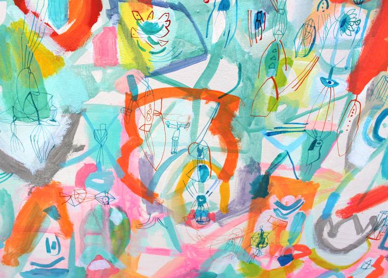 Original Abstract Landscape Painting by Sarah Giannobile