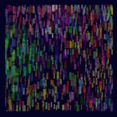 Original Abstract Outer Space Mixed Media by Wheely Art