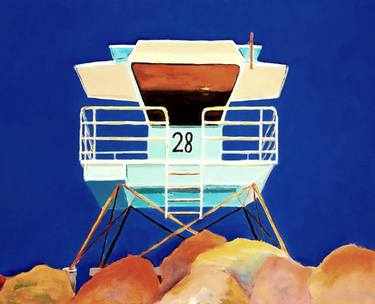 Original Minimalism Beach Paintings by karyn robinson