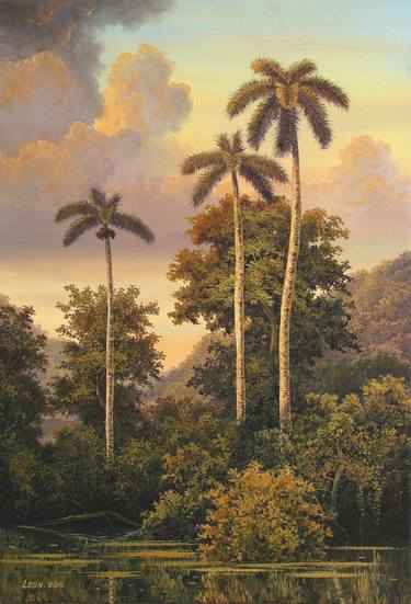 Print of Realism Nature Paintings by Hanoi Martinez Leon