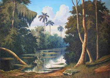 Print of Realism Nature Paintings by Hanoi Martinez Leon