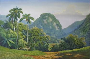 Print of Nature Paintings by Hanoi Martinez Leon