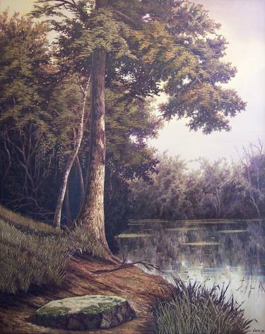 Original Realism Nature Painting by Hanoi Martinez Leon