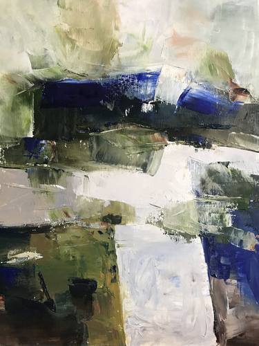 Original Abstract Landscape Paintings by Kathleen Pequignot