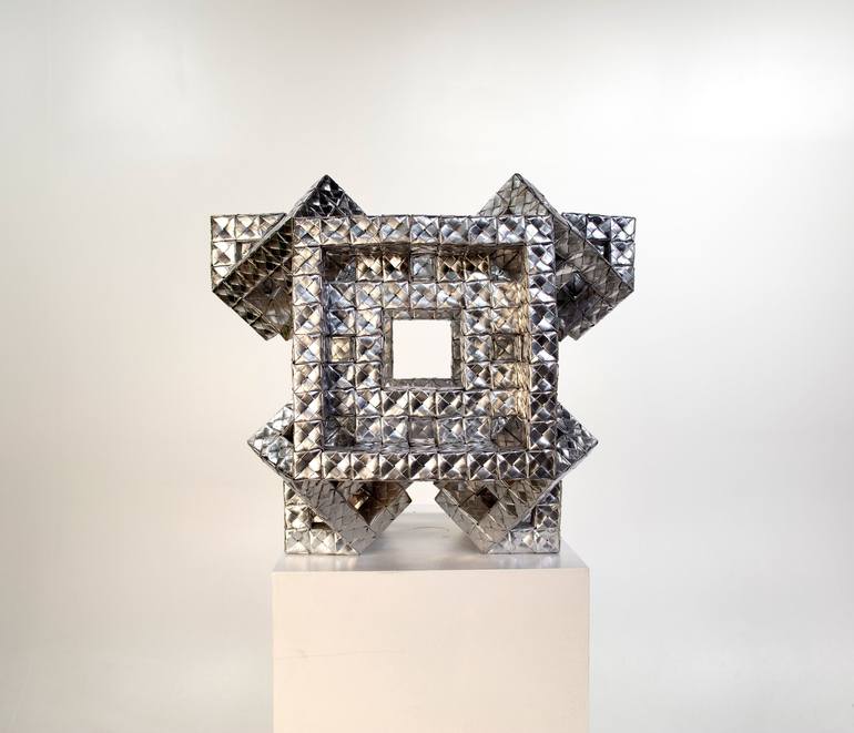 Original Abstract Geometric Sculpture by Vance Houston