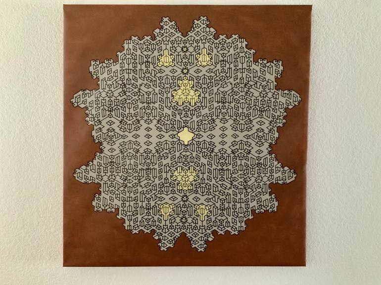 Original Conceptual Geometric Painting by Vance Houston