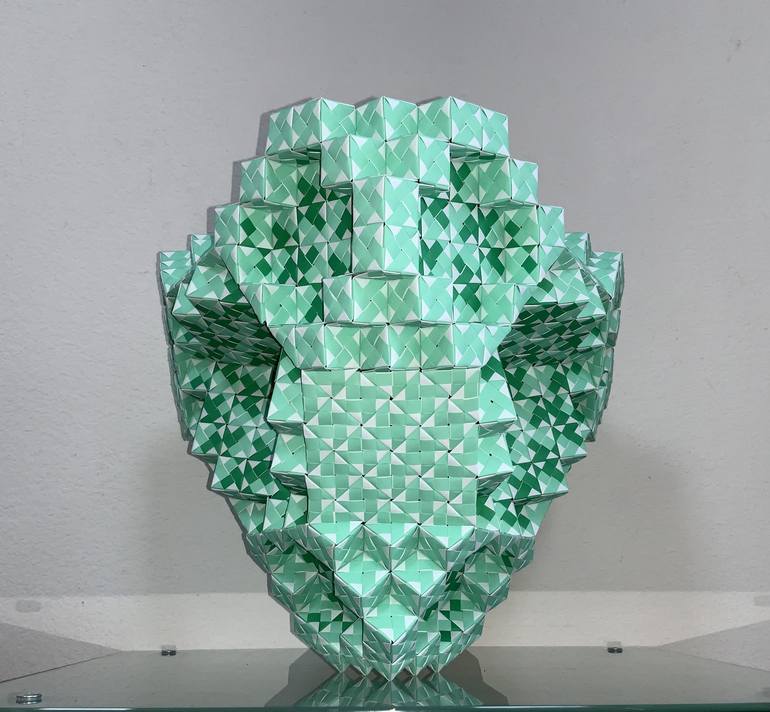 Original Figurative Geometric Sculpture by Vance Houston