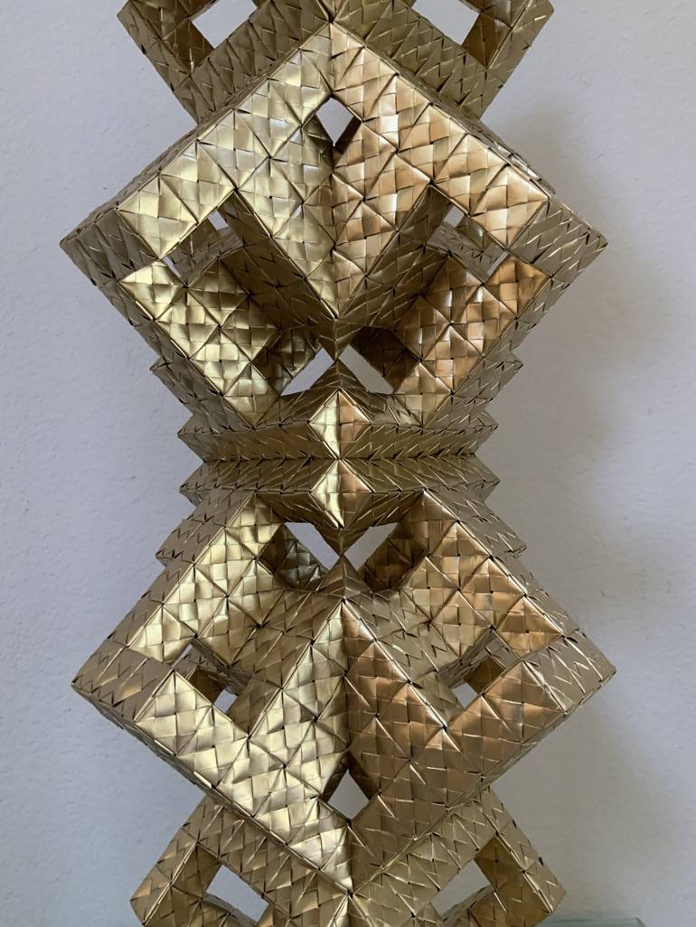 Original Abstract Geometric Sculpture by Vance Houston