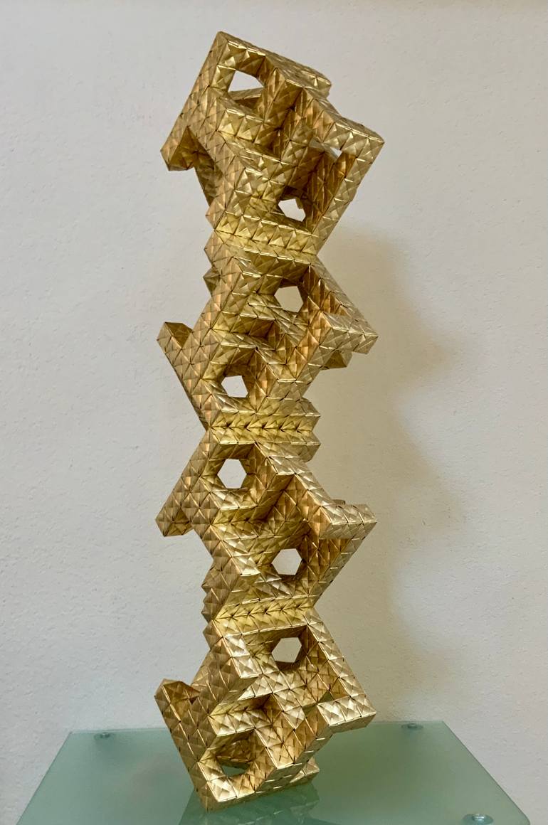 Original Abstract Geometric Sculpture by Vance Houston