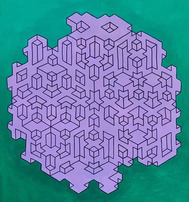 Cubic Mandala Optical Illusion Origami Inspiration thumb