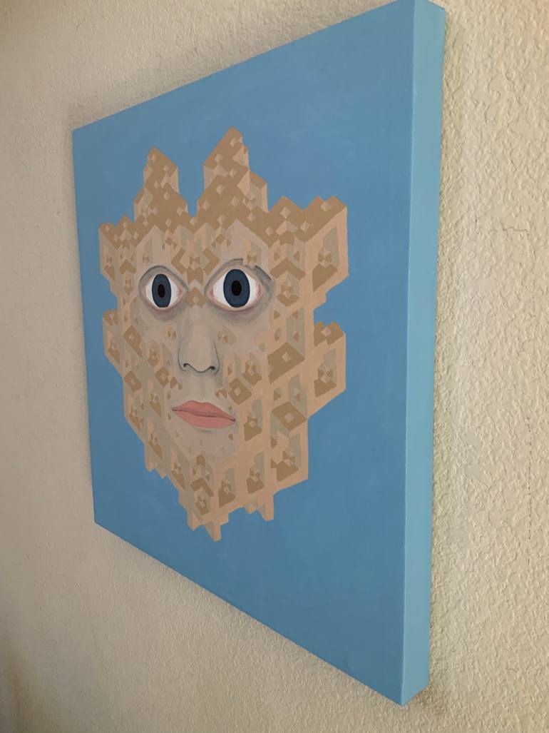 Original Cubism Fantasy Painting by Vance Houston