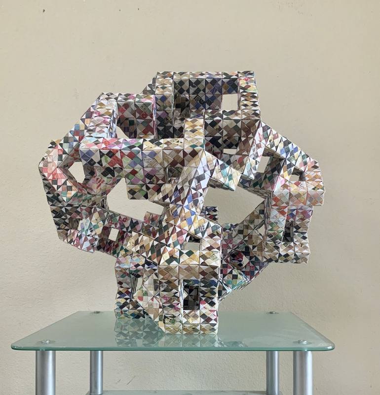 Original Geometric Sculpture by Vance Houston