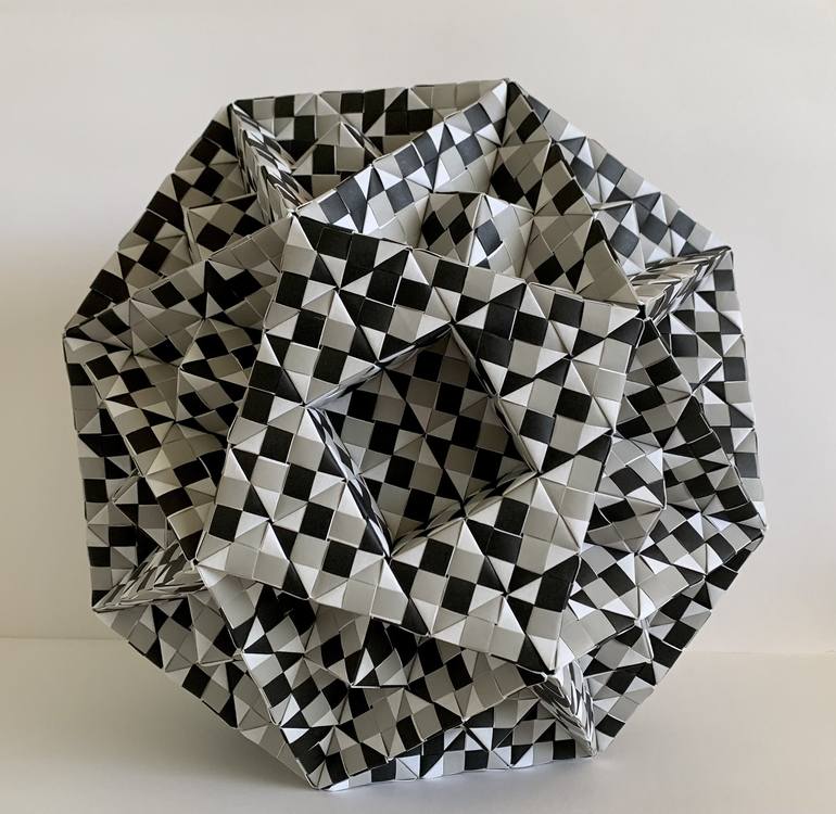 Original Origami Architecture Sculpture by Vance Houston