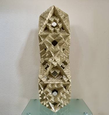 Octahedral Tower in Paper Engineering Origami Structure thumb