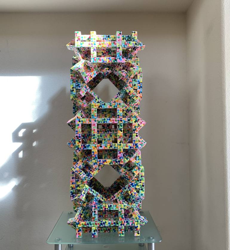 Original Geometric Sculpture by Vance Houston