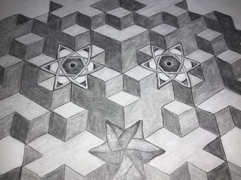 Original Pop Art Fantasy Drawing by Vance Houston