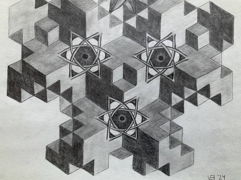 Original Pop Art Fantasy Drawing by Vance Houston