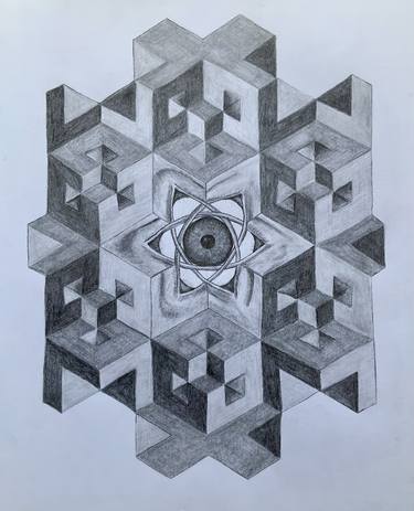Original Geometric Drawings by Vance Houston