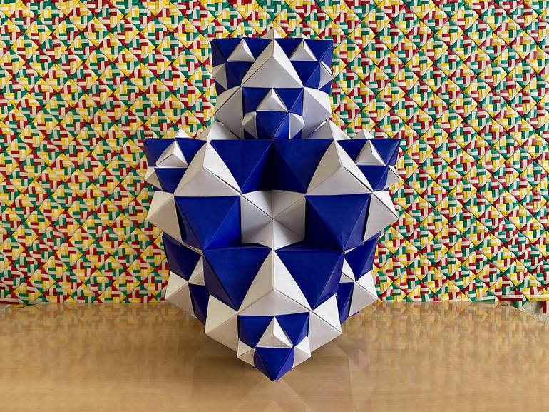 Original Modern Geometric Sculpture by Vance Houston