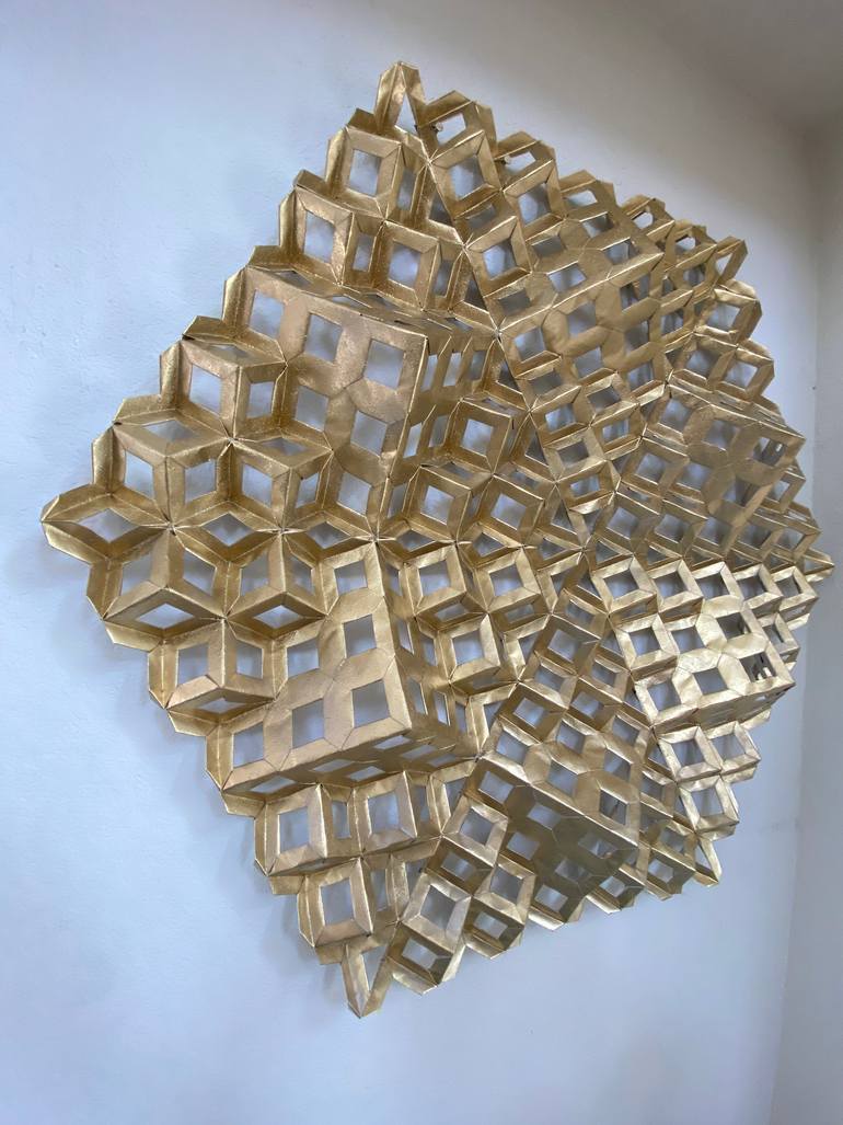 Original Art Deco Geometric Sculpture by Vance Houston