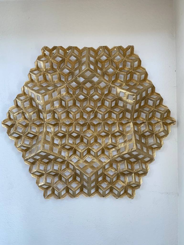 Original Art Deco Geometric Sculpture by Vance Houston
