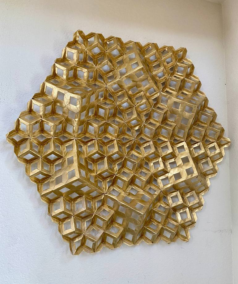 Original Art Deco Geometric Sculpture by Vance Houston