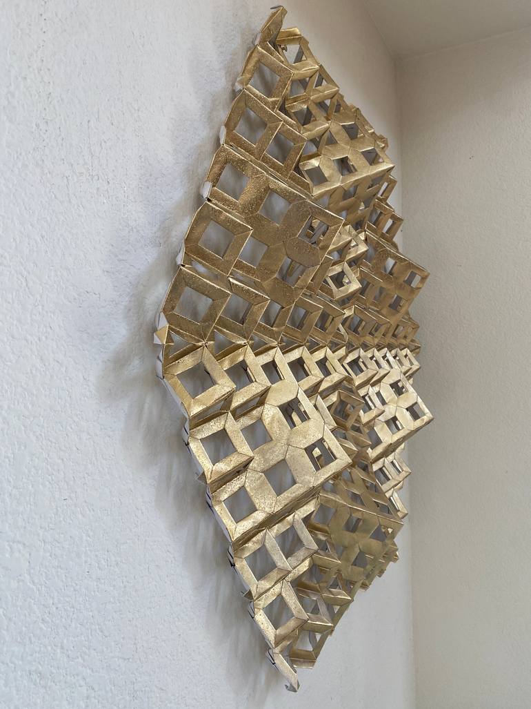 Original Art Deco Geometric Sculpture by Vance Houston