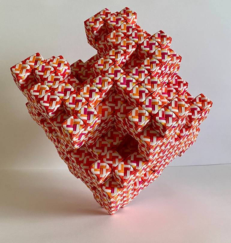 Original Art Deco Geometric Sculpture by Vance Houston