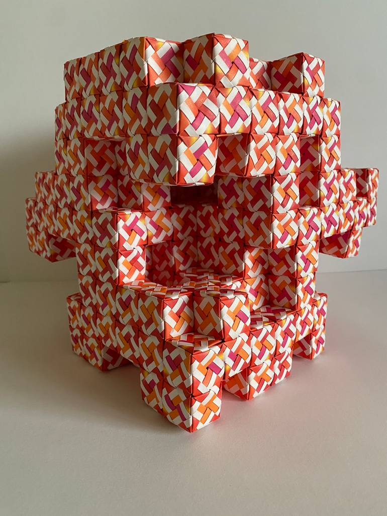 Original Art Deco Geometric Sculpture by Vance Houston