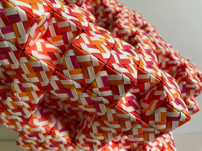 Original Art Deco Geometric Sculpture by Vance Houston