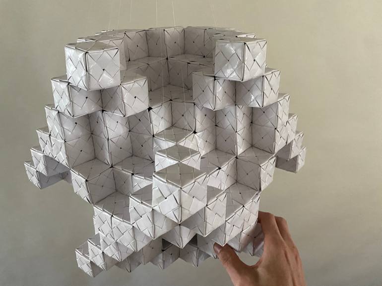 Original Abstract Geometric Sculpture by Vance Houston