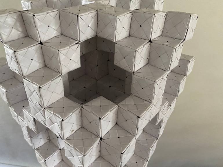 Original Abstract Geometric Sculpture by Vance Houston