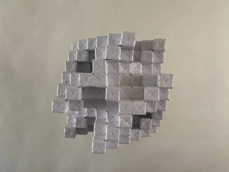 Original Abstract Geometric Sculpture by Vance Houston