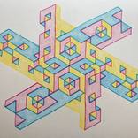 GEOMETRIC DECEPTION - Origami Evolution of Shapes Cubic Illusion by Vance Houston