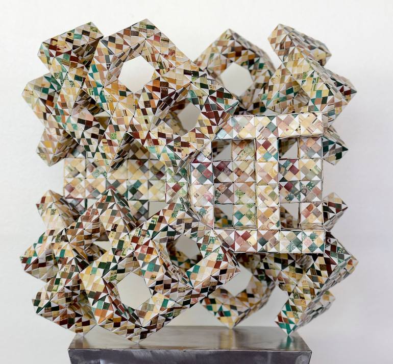 Original Conceptual Science/Technology Sculpture by Vance Houston