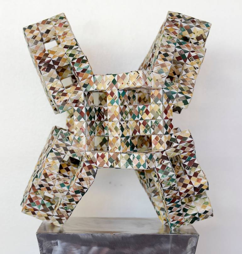 Original Conceptual Science/Technology Sculpture by Vance Houston
