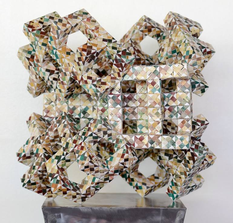 Original Conceptual Science/Technology Sculpture by Vance Houston