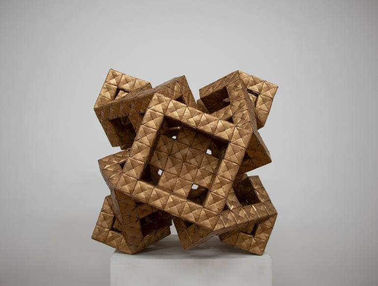 Original Modern Geometric Sculpture by Vance Houston