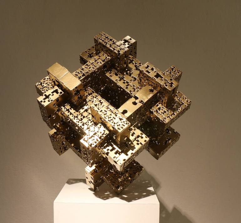 Original Fine Art Geometric Sculpture by Vance Houston