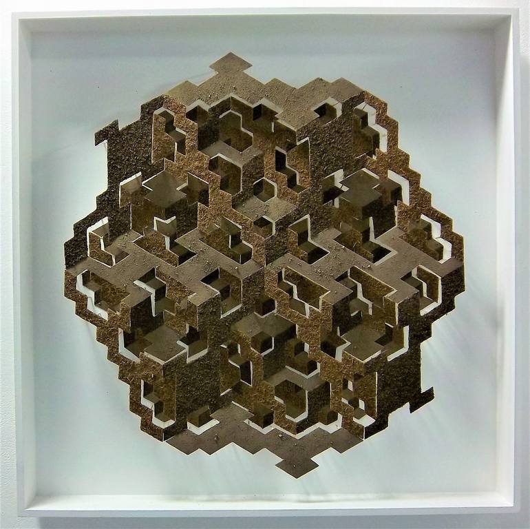 Original Abstract Geometric Sculpture by Vance Houston