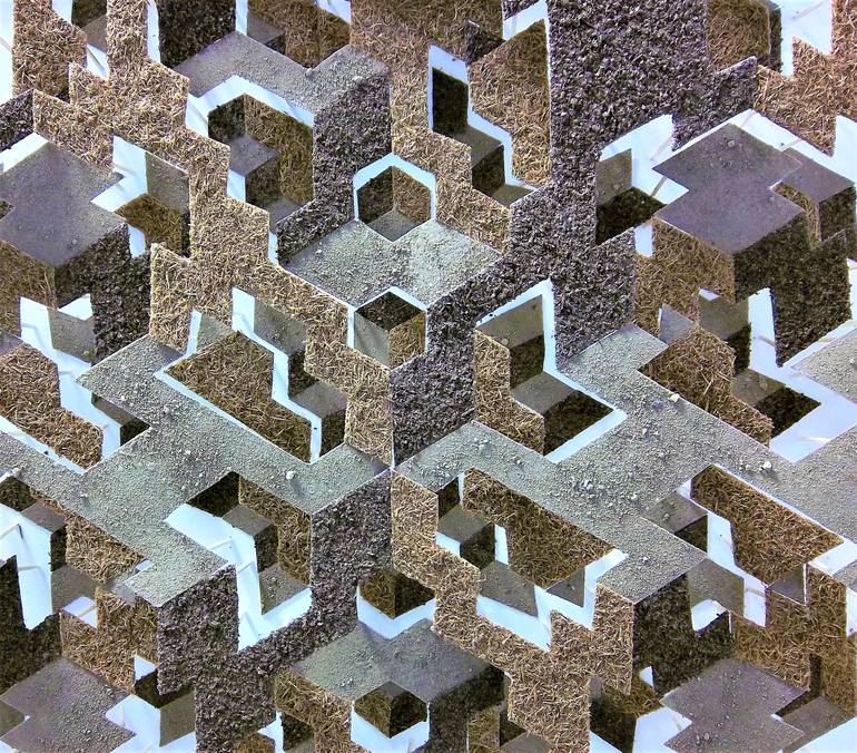 Original Abstract Geometric Sculpture by Vance Houston