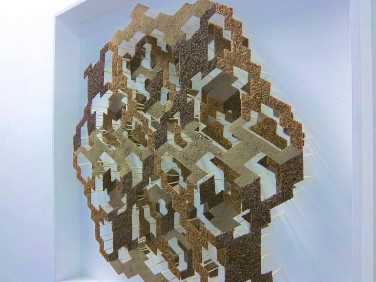 Original Abstract Geometric Sculpture by Vance Houston