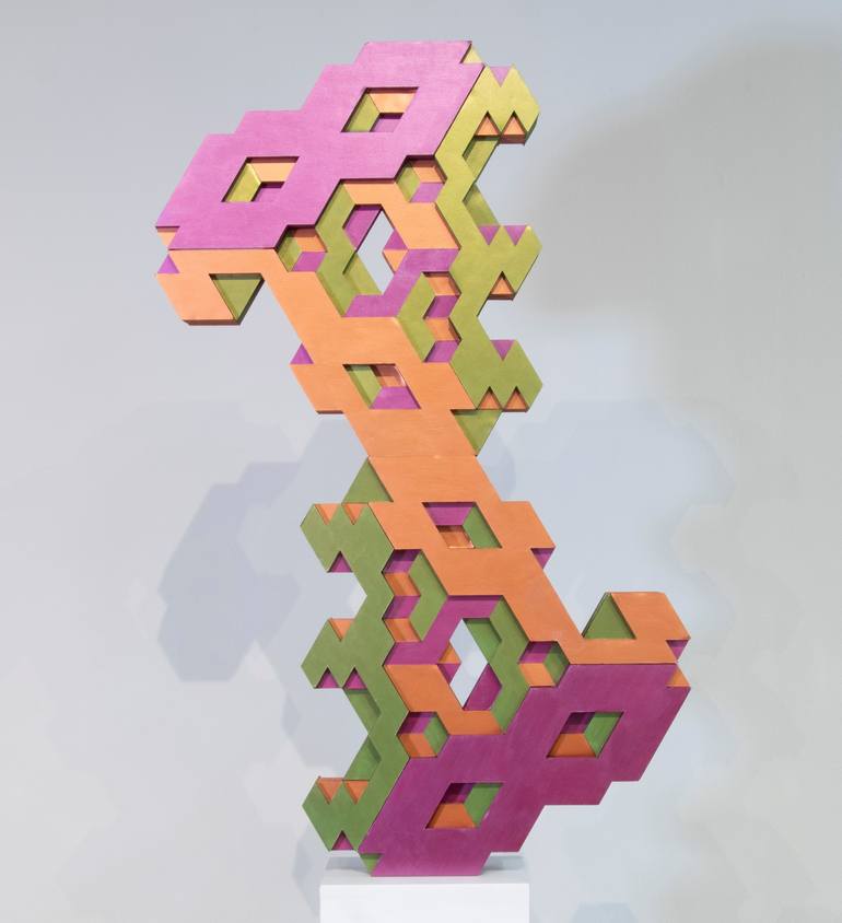 Original Modern Geometric Sculpture by Vance Houston