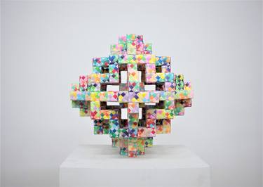 Original Geometric Sculpture by Vance Houston