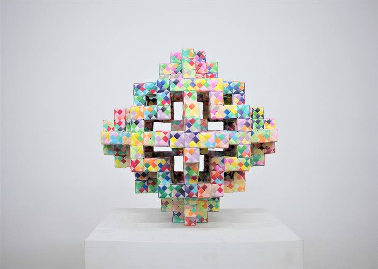 Paper Engineering (Origami Series) Sculpture by Vance Houston | Saatchi Art